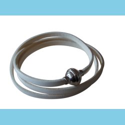 Italiensk Armbnd eller Halskde i Hvid