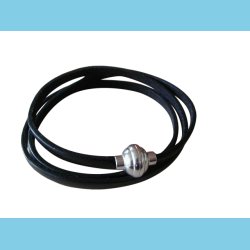 Italiensk Armbnd eller Halskde i Sort