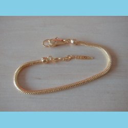 Guld Armbnd Bacio Italy