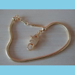 Guld Armbnd Bacio Italy