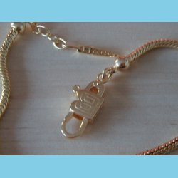 Guld Armbnd Bacio Italy