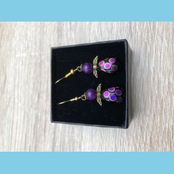 Glasengel med sugillit hoved