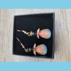 Engel rehngere med rgkvarts hoved