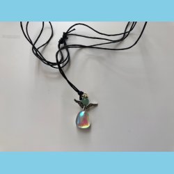 Engel Vedhng med Aventurin i ldersnor 