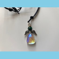 Engel Vedhng Malakit med ldersnor