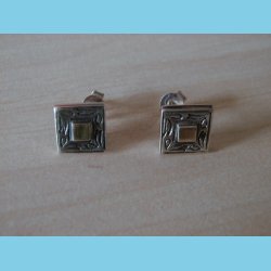 Slvrestik med 14 K Guld