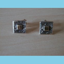 Slvrestik med 14 K Guld