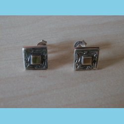 Slvrestik med 14 K Guld