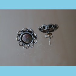 Blomster restik med 14 K Guld