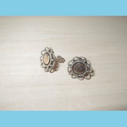 Blomster restik med 14 K Guld