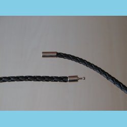 Flettet Lder Halskde