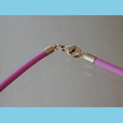 Pink Gummi Halsk�de