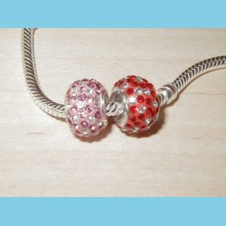 Swarovski Krystal Bacio Rd og Hvid