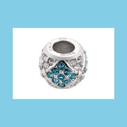 Bacio Round Next Generation Lysebl og Hvid