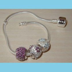 Bacio Round Next Generation Lysebl og Hvid