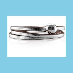 Bacio Masai Armbnd eller Halskde Slvfarvet