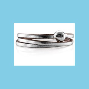 Bacio Masai Armbnd eller Halskde Slvfarvet