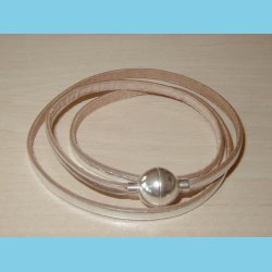 Bacio Masai Armbnd eller Halskde Slvfarvet