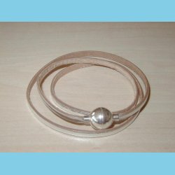 Bacio Masai Armbnd eller Halskde Slvfarvet