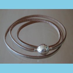 Bacio Masai Armbnd eller Halskde Slvfarvet