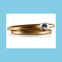 Bacio Masai Armbnd eller Halskde Guldfarvet