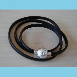 Bacio Masai Armbnd eller Halskde Sort