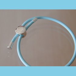 Bl Gummi Armbnd Bacio Junior til Brn