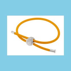 Gul Gummi Armbnd Bacio Junior til Brn