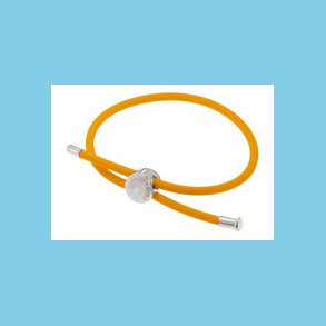 Gul Gummi Armbnd Bacio Junior til Brn