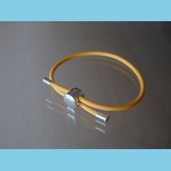 Gul Gummi Armbnd Bacio Junior til Brn