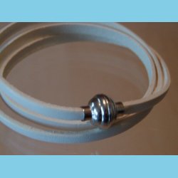 Italiensk Armbnd eller Halskde i Hvid