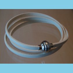 Italiensk Armbnd eller Halskde i Hvid