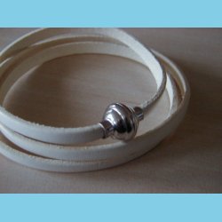 Italiensk Armbnd eller Halskde i Hvid