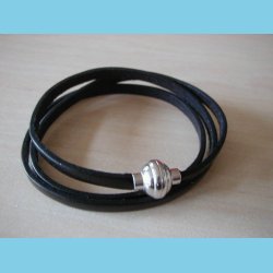 Italiensk Armbnd eller Halskde i Sort