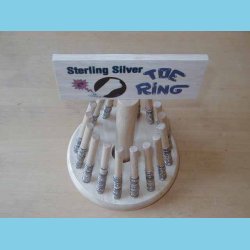 Display med 200 stk T&aring;ringe