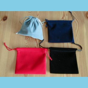 24 stk Fløjlsposer store