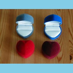 24 stk Luksus Smykke/Gaveske Hjerteformet Ringsk