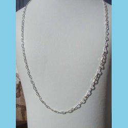 Oval Rings Halsk�de 45 cm