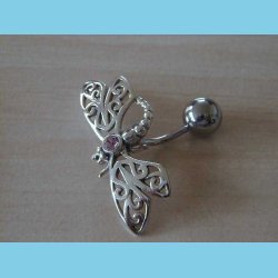 Navlering Slv Sommerfugl